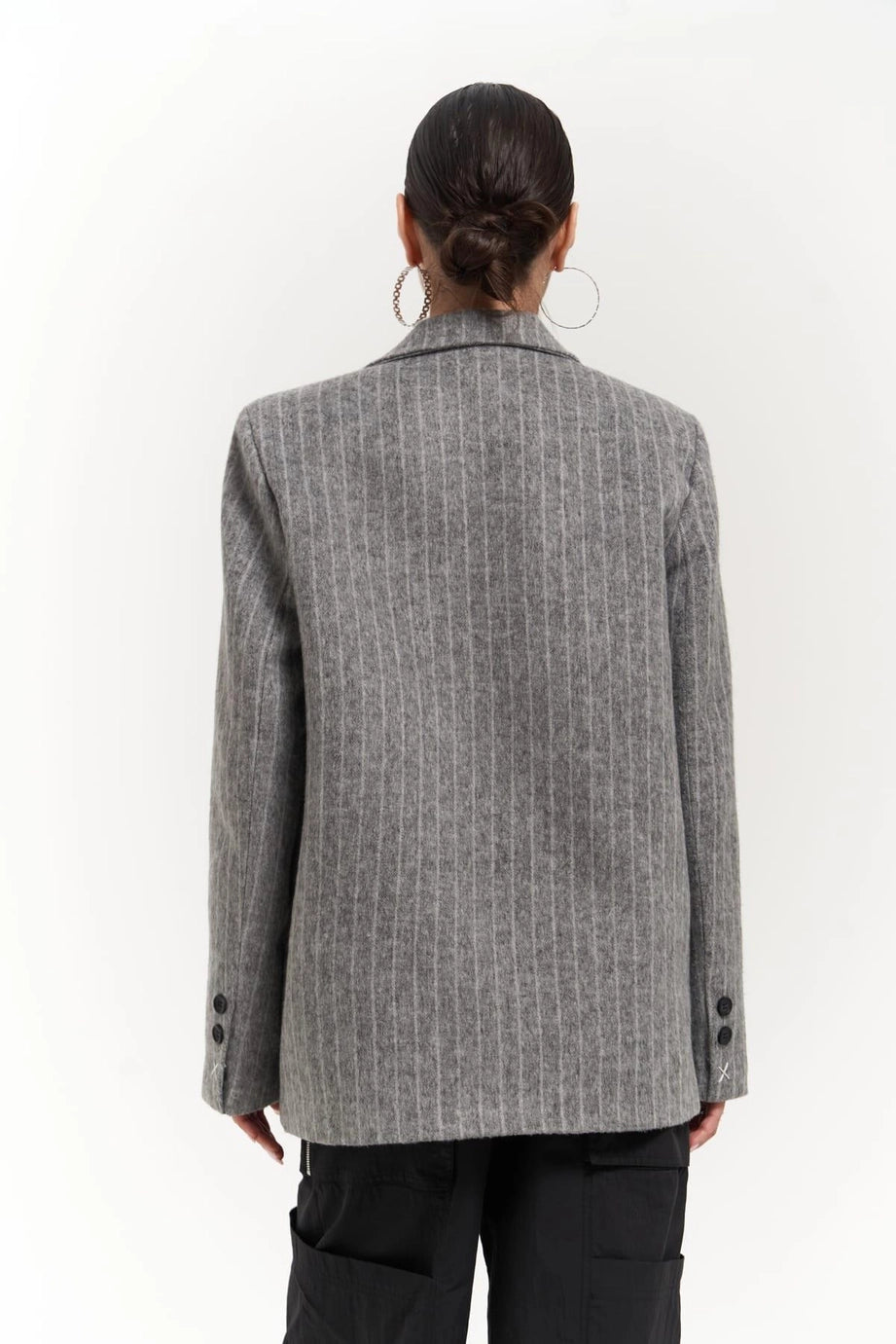 CIARA Wool Blazer - Smokey Grey