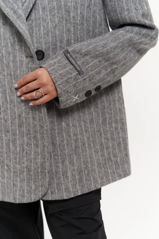 Clara Wool Blazer - Smokey Grey